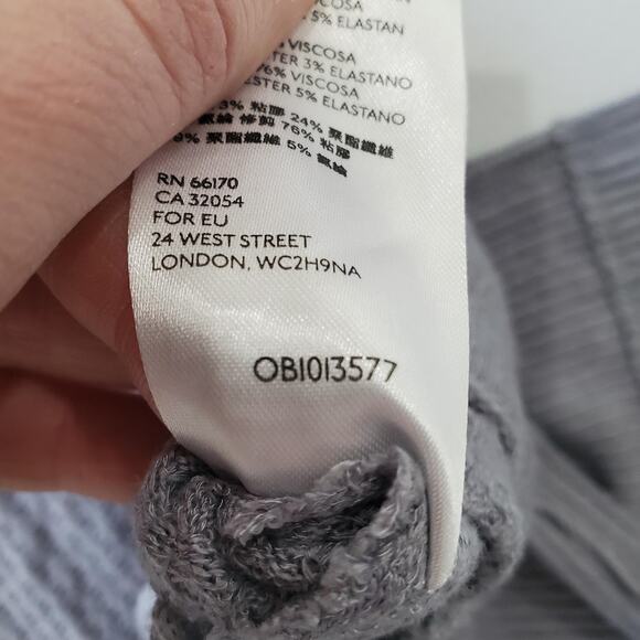 We The Free Shirt Womens Small Gray Waffle Knit Thermal Long Sleeve Split Hem - Picture 8 of 9